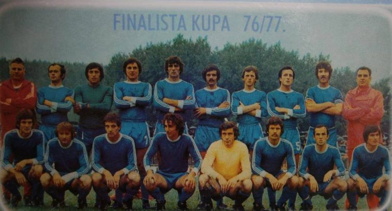 Ekipa Budućnosti u sezoni 1976/77, FOTO: Facebook/ istorija EX-YU fudbala