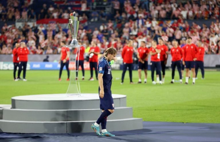 Modrić nakon poraza u finalu Lige nacija, FOTO: Twtitter