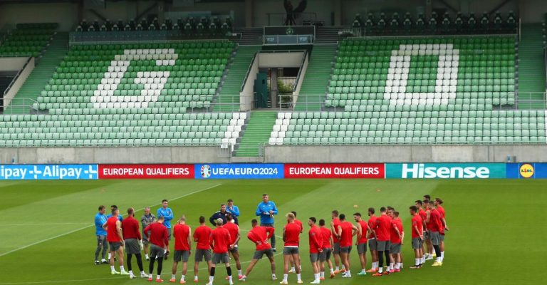 Orlovi su trenirali na stadionu Ludogoreca, FOTO: Twitter