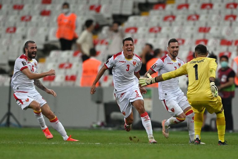 Radunović je u kvalifikacijama za Svjetsko prvenstvo postigao spektakularan gol protiv Turske u Istanbulu, FOTO: FSCG