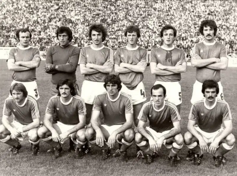 Tim Budućnosti koji je 1977. godine igrao finale kupa Maršala Tita, FOTO: FK Budućnost